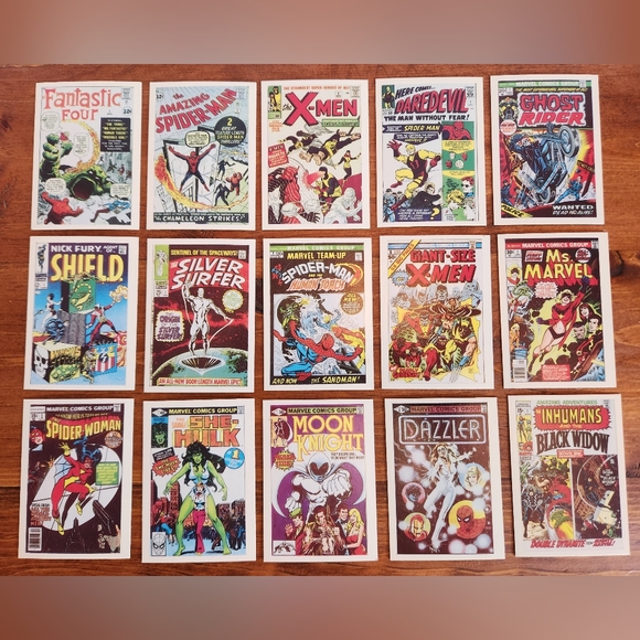 1984 Marvel Superheroes First Issue Covers Trading Cards (15) - Picture 1 of 2